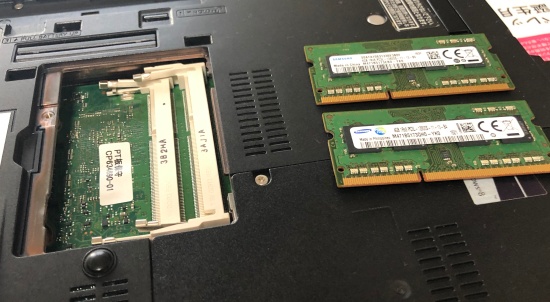 SSD化＆メモリー増設