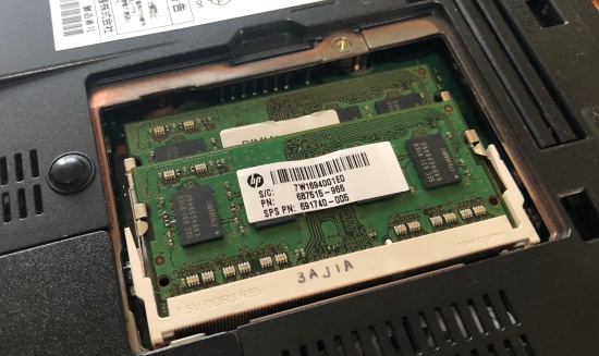 SSD化＆メモリー増設